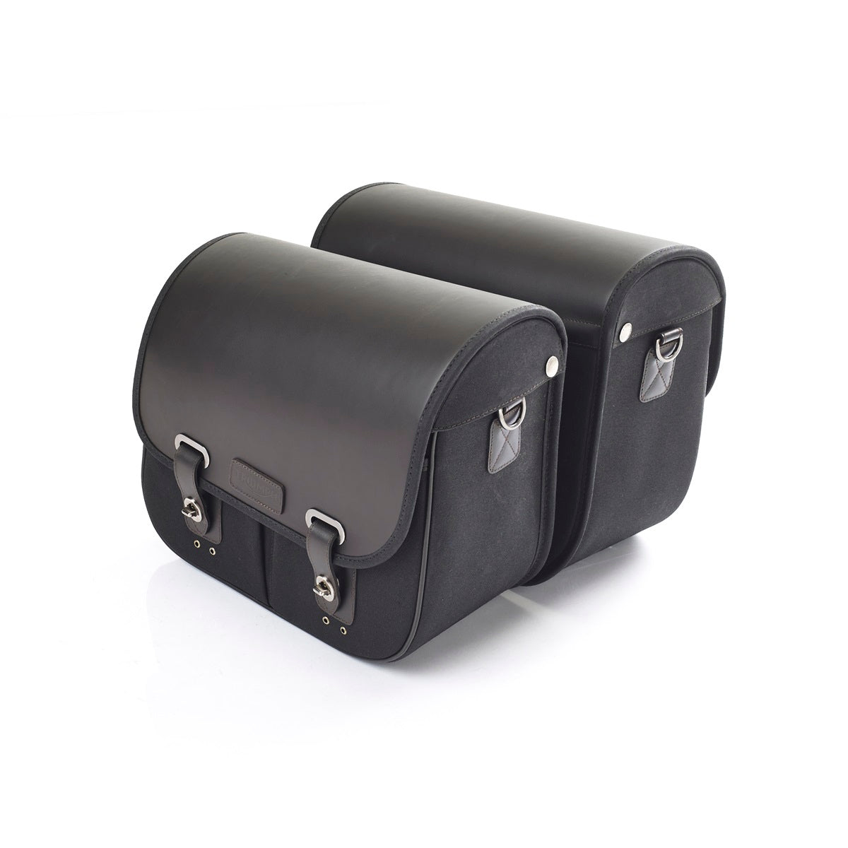 Triumph Waxed Cotton Panniers - Black