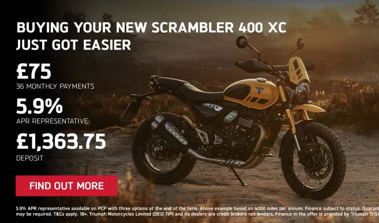 Triumph Scrambler 400 XC Offer