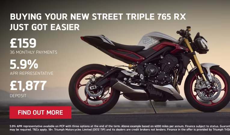 Triumph Street Triple 765 RX Offer