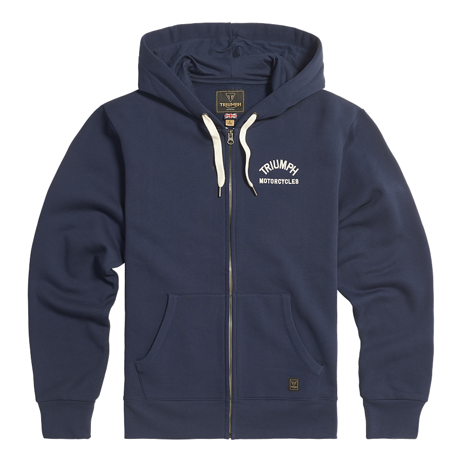 Triumph Dolan Zip Up Hoodie Navy