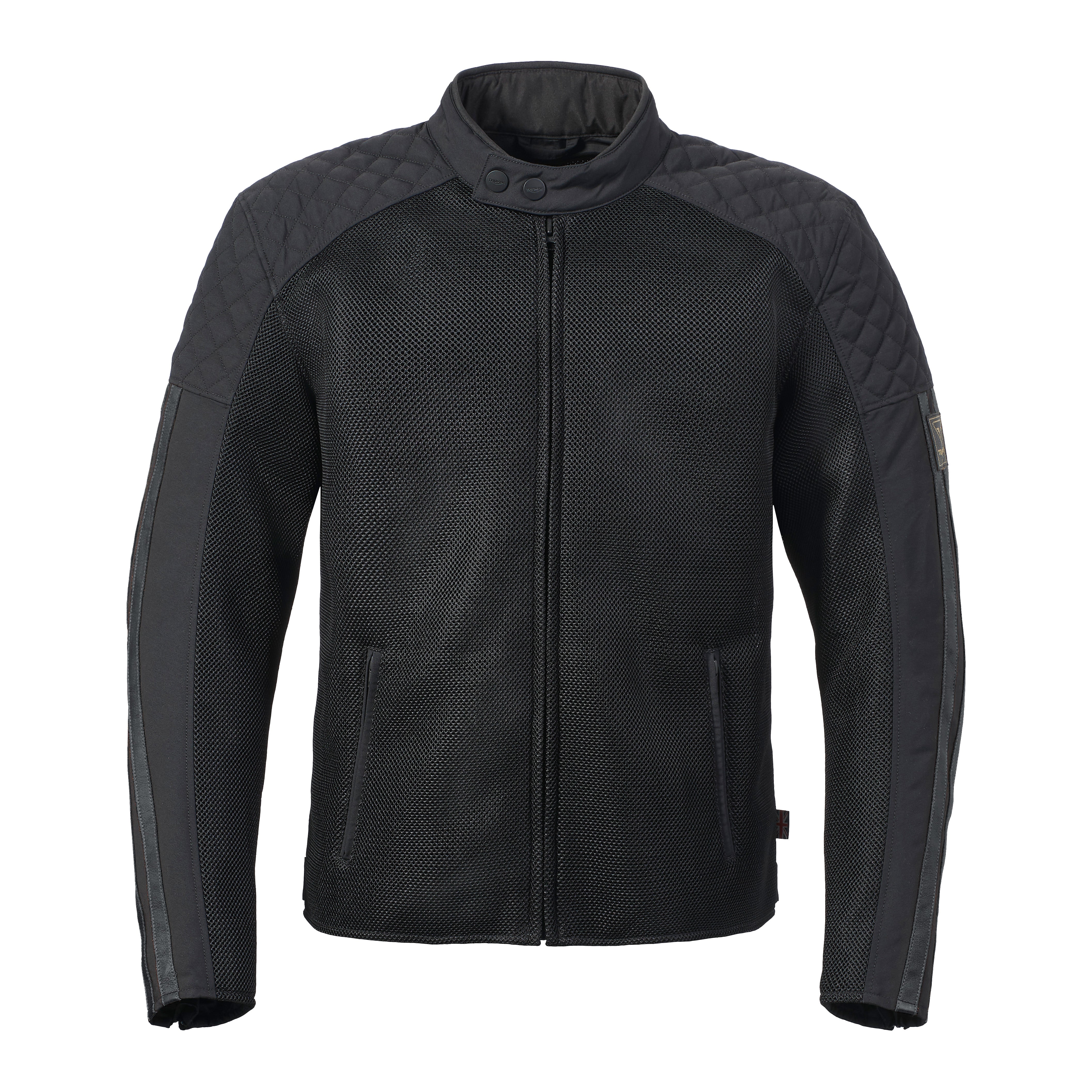 Triumph Mens Braddan Retro Mesh Jacket Black