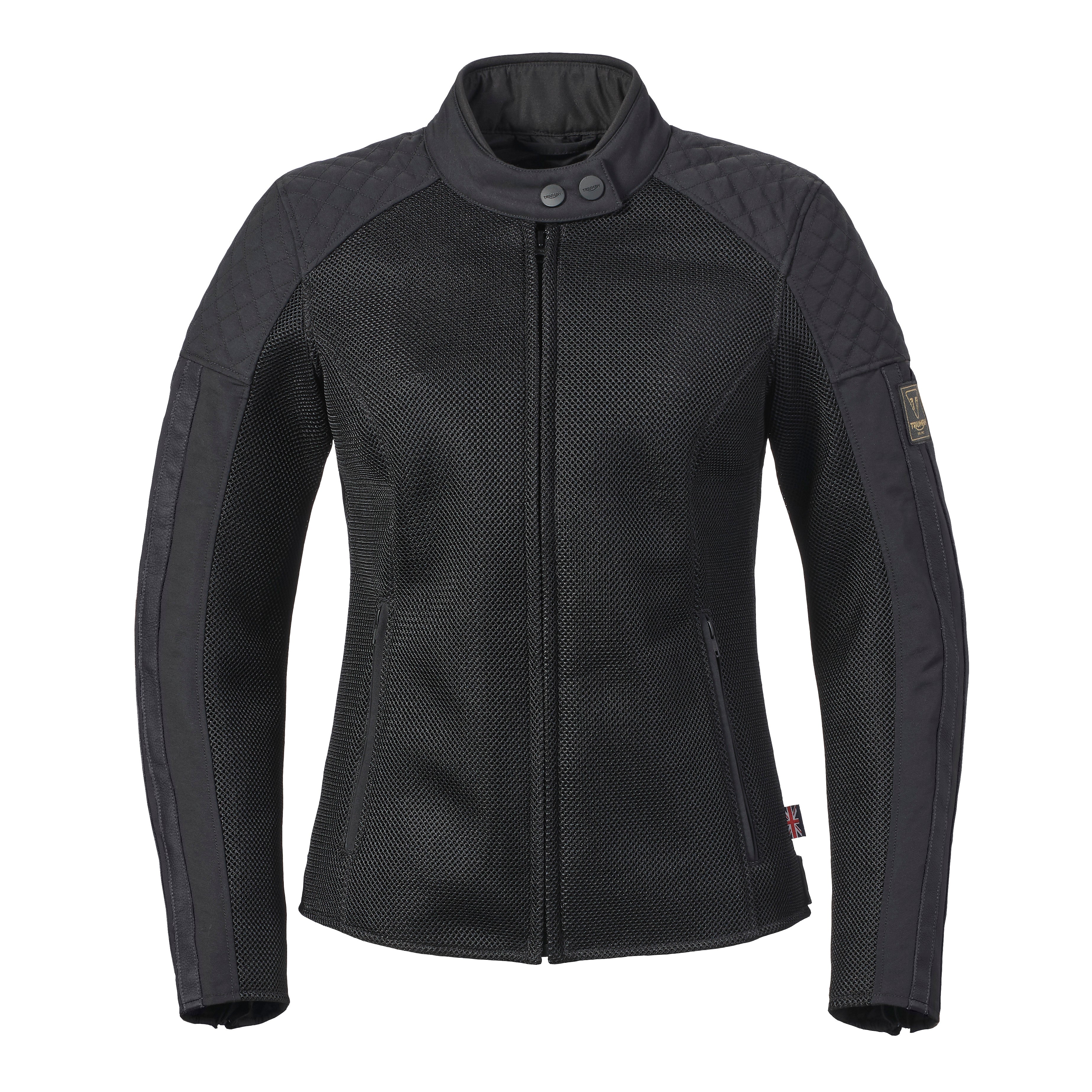 Triumph Ladies Braddan Retro Mesh Jacket Black