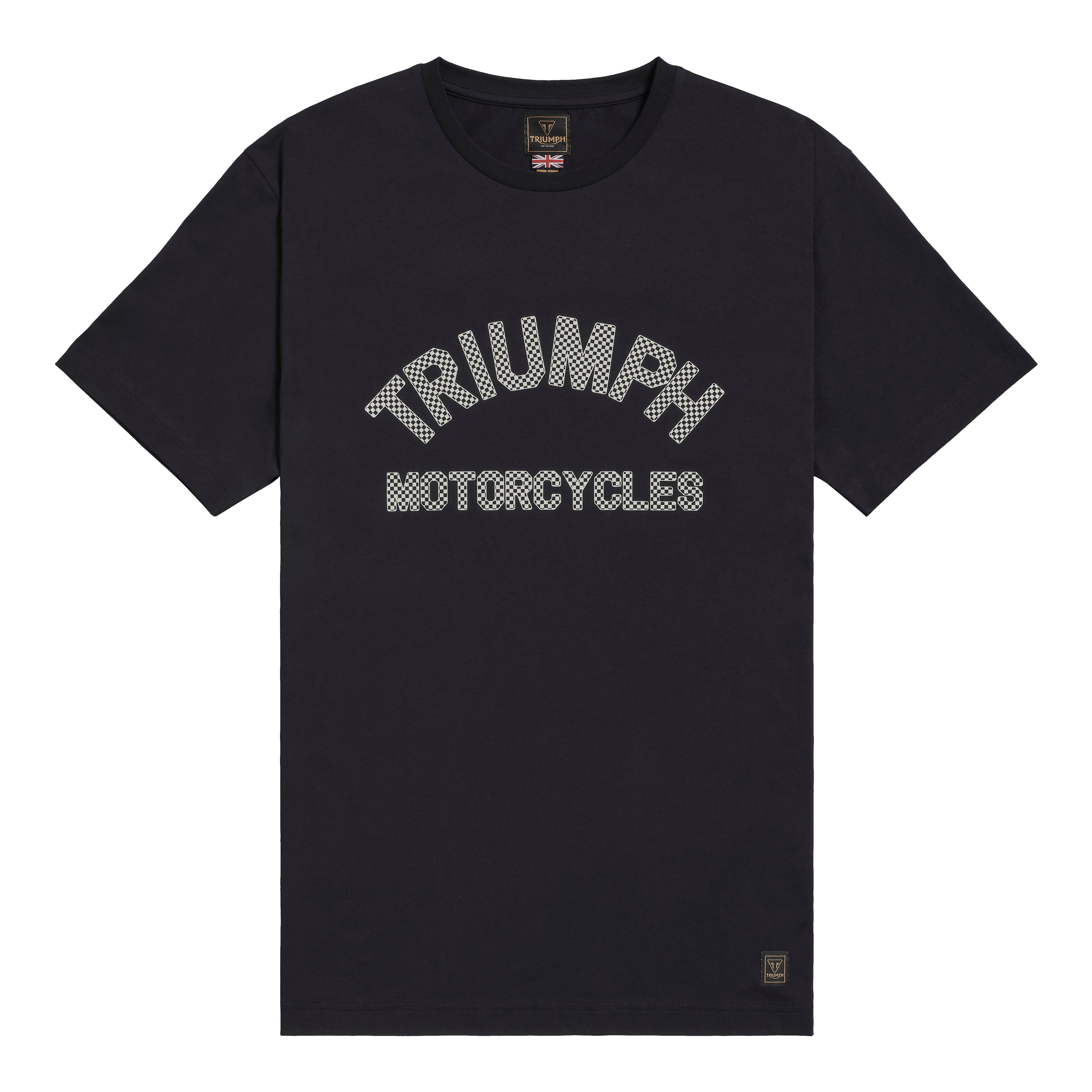 Triumph Mens Burnham Checkerboard T Shirt
