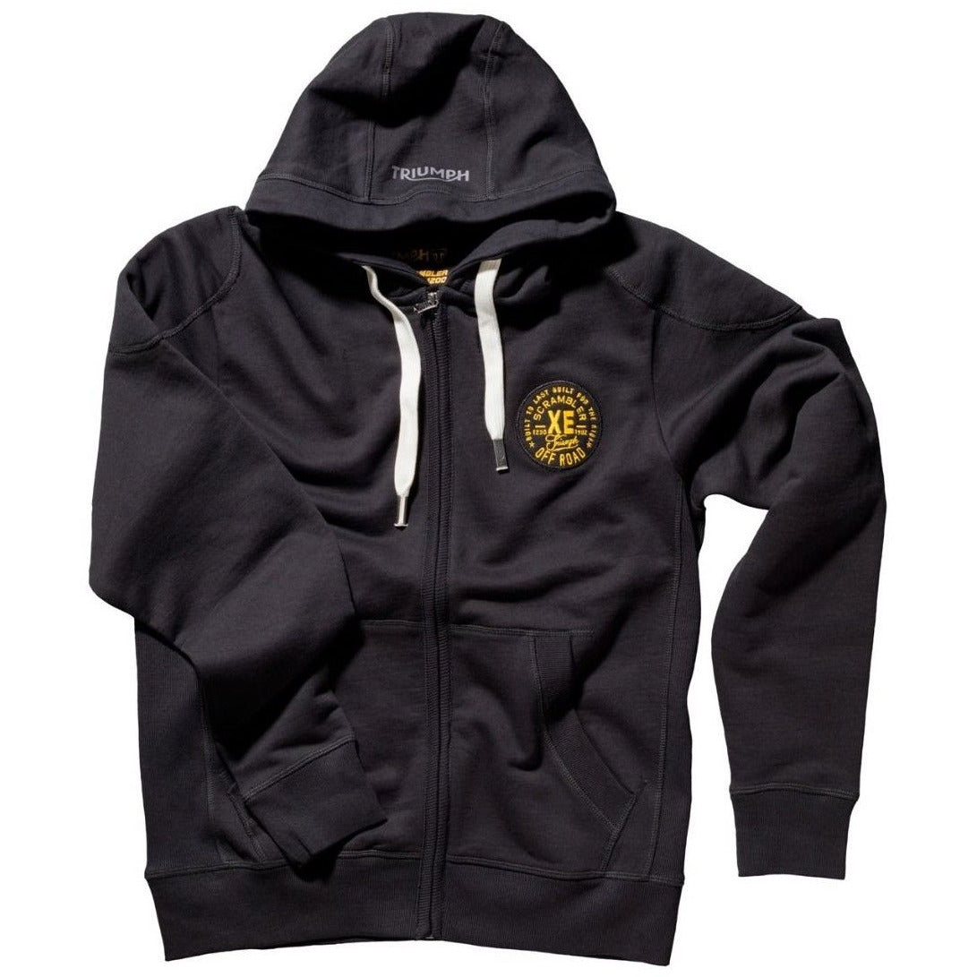 Triumph Mens Wade Zip Up Hoodie Black